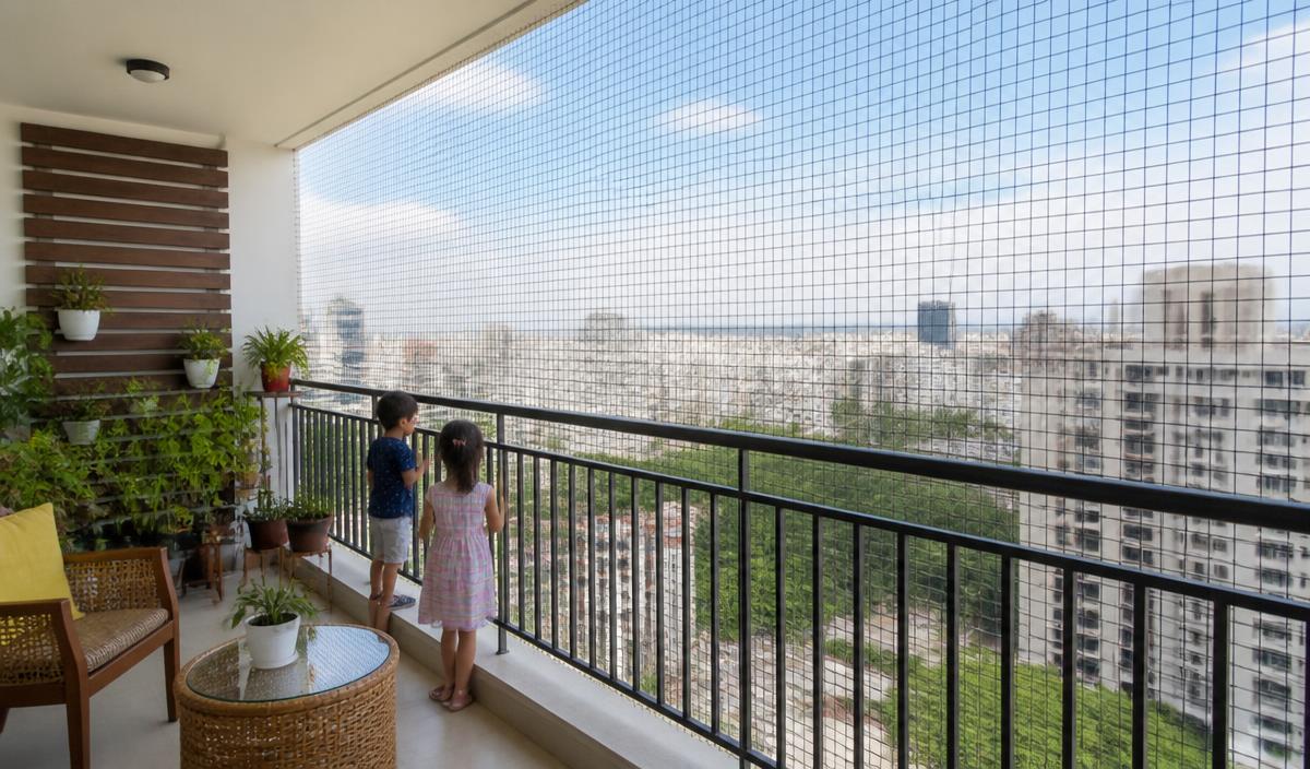 SVL Enterprises balcony safety net installation protecting children and pets